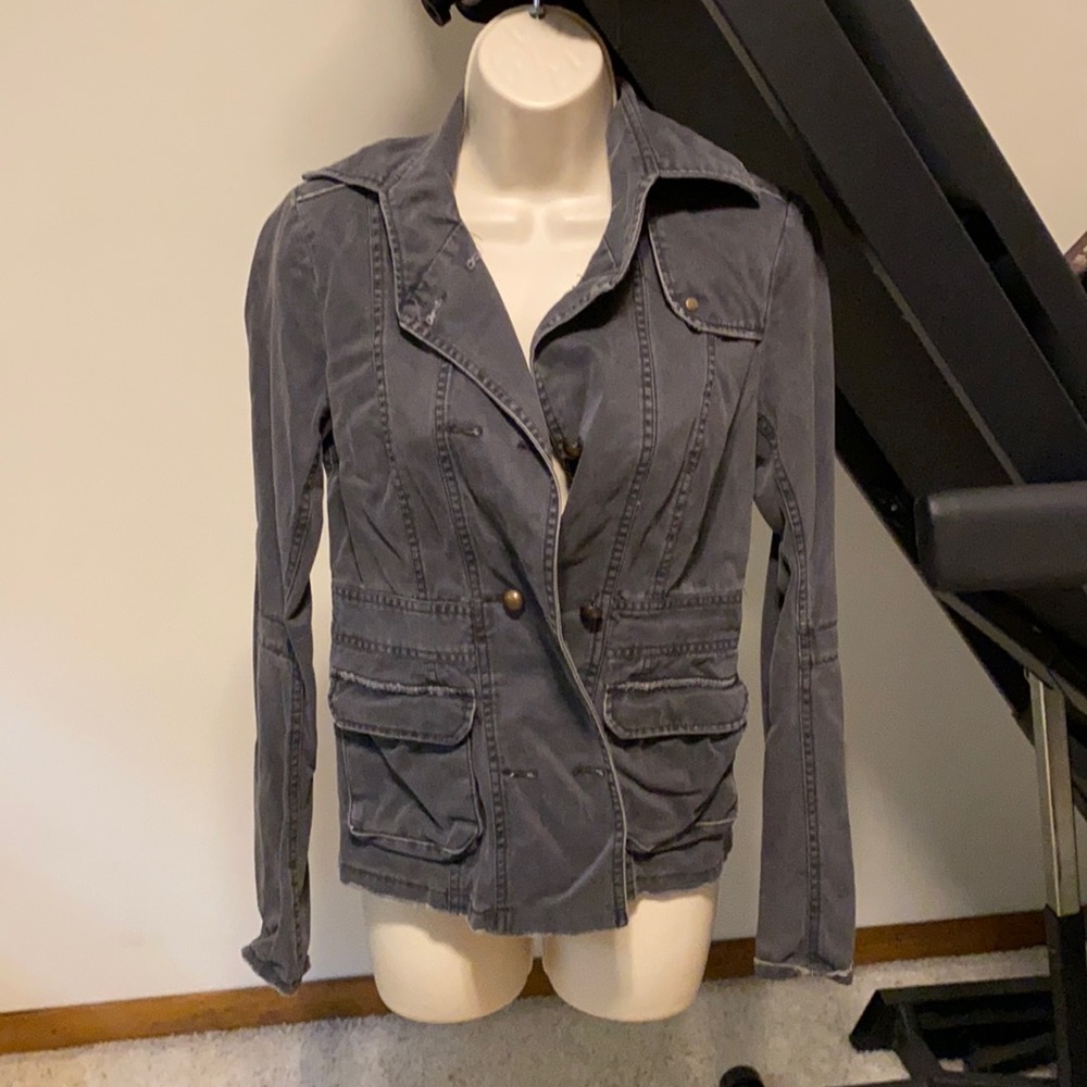 NWOT Factory distressed utility jacket H&M size 6